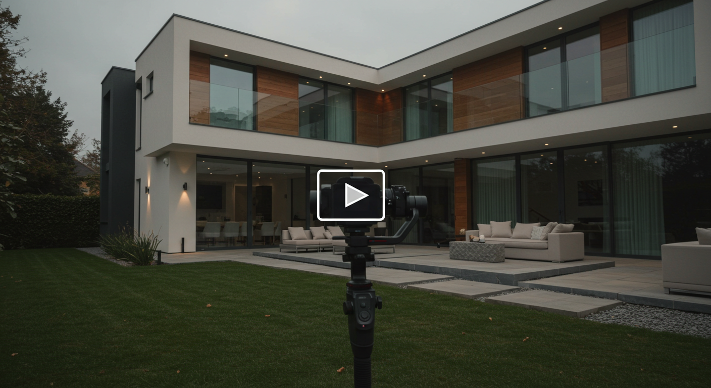 Camera on a gimbal. Video Cinematic for Real Estate, Open Door Media in Indiana